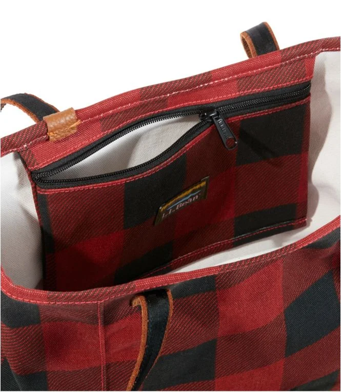 Leather-Handle Essential Tote Bag, Print - Image 4