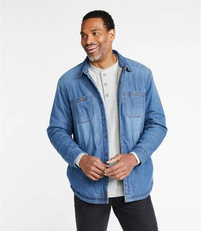 Men''s 1912 Heritage Lined Shirt Jac, Denim