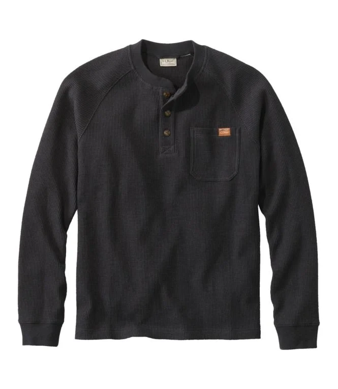 Men''s BeanBuilt Waffle Henley, Traditional Untucked Fit - Image 10