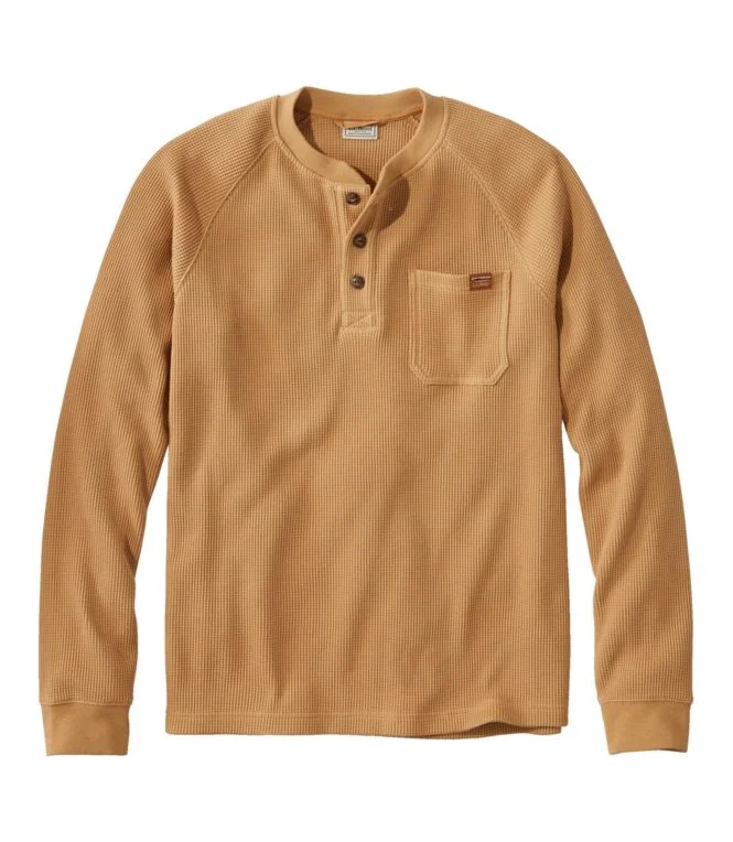 Men''s BeanBuilt Waffle Henley, Traditional Untucked Fit - Image 11