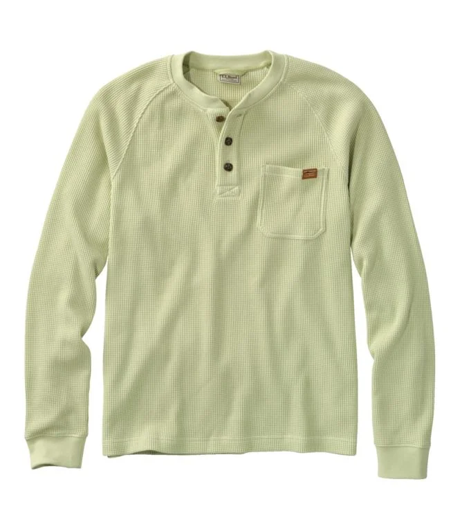 Men''s BeanBuilt Waffle Henley, Traditional Untucked Fit - Image 12