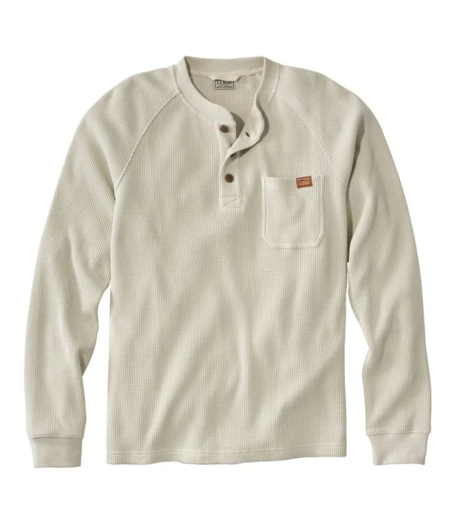 Men''s BeanBuilt Waffle Henley, Traditional Untucked Fit - Image 13