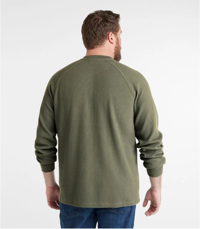 Men''s BeanBuilt Waffle Henley, Traditional Untucked Fit - Image 6