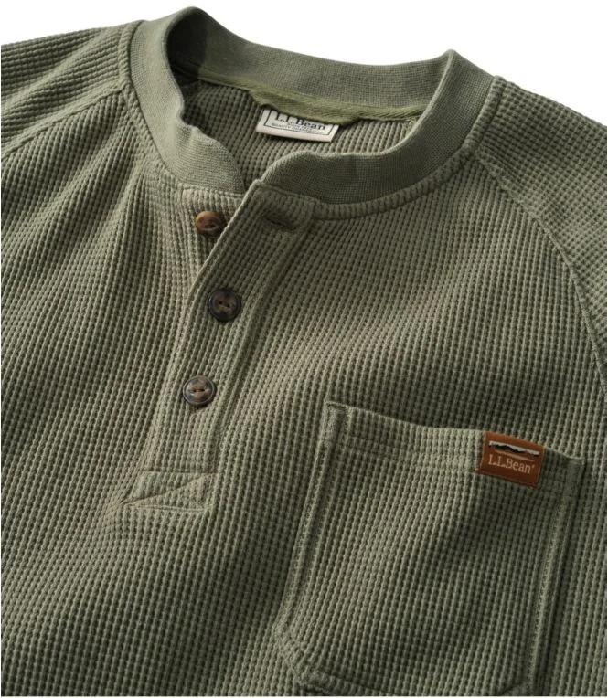 Men''s BeanBuilt Waffle Henley, Traditional Untucked Fit - Image 7