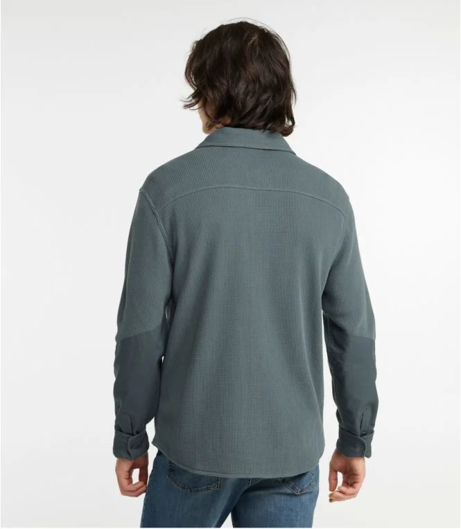 Men''s BeanBuilt Waffle Overshirt, Traditional Untucked Fit - Image 3