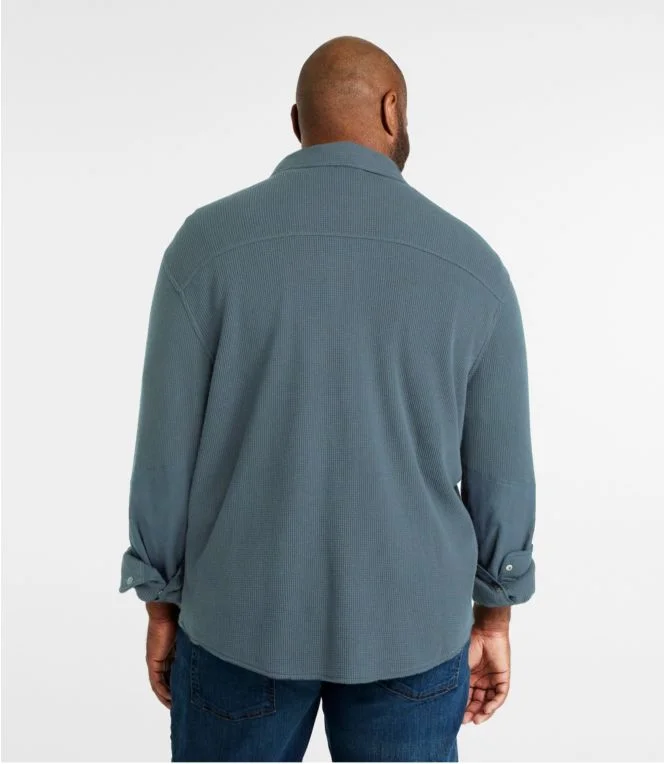 Men''s BeanBuilt Waffle Overshirt, Traditional Untucked Fit - Image 4