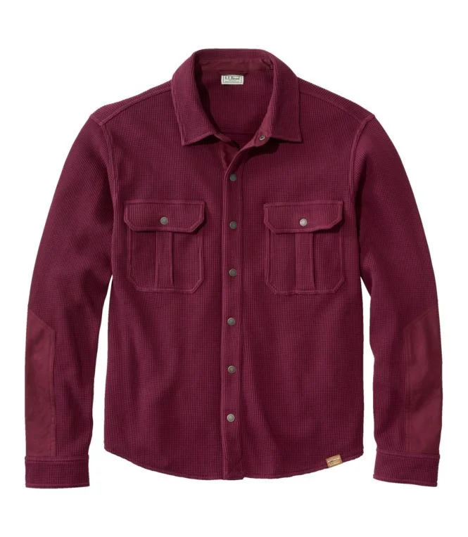 Men''s BeanBuilt Waffle Overshirt, Traditional Untucked Fit - Image 5
