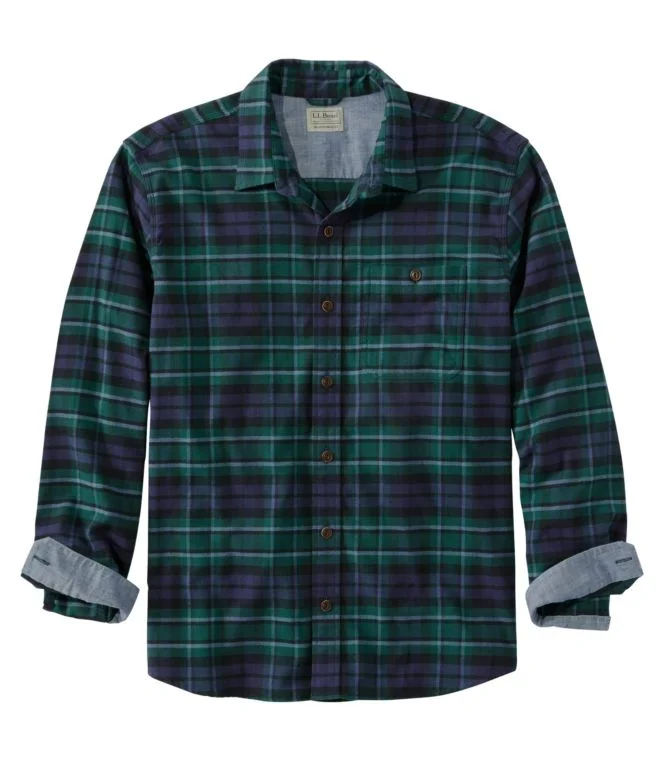 Men''s BeanFlex® All-Season Flannel Shirt, Traditional Untucked Fit, Long-Sleeve - Image 11