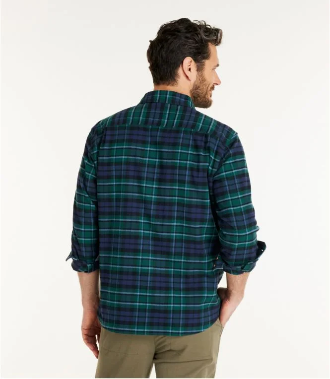 Men''s BeanFlex® All-Season Flannel Shirt, Traditional Untucked Fit, Long-Sleeve - Image 4