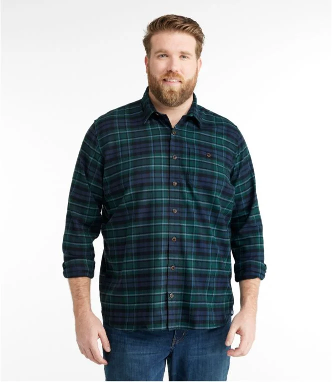 Men''s BeanFlex® All-Season Flannel Shirt, Traditional Untucked Fit, Long-Sleeve - Image 5