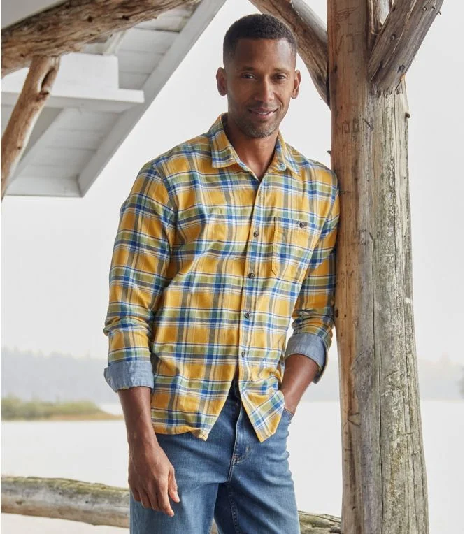 Men''s BeanFlex® All-Season Flannel Shirt, Traditional Untucked Fit, Long-Sleeve - Image 7