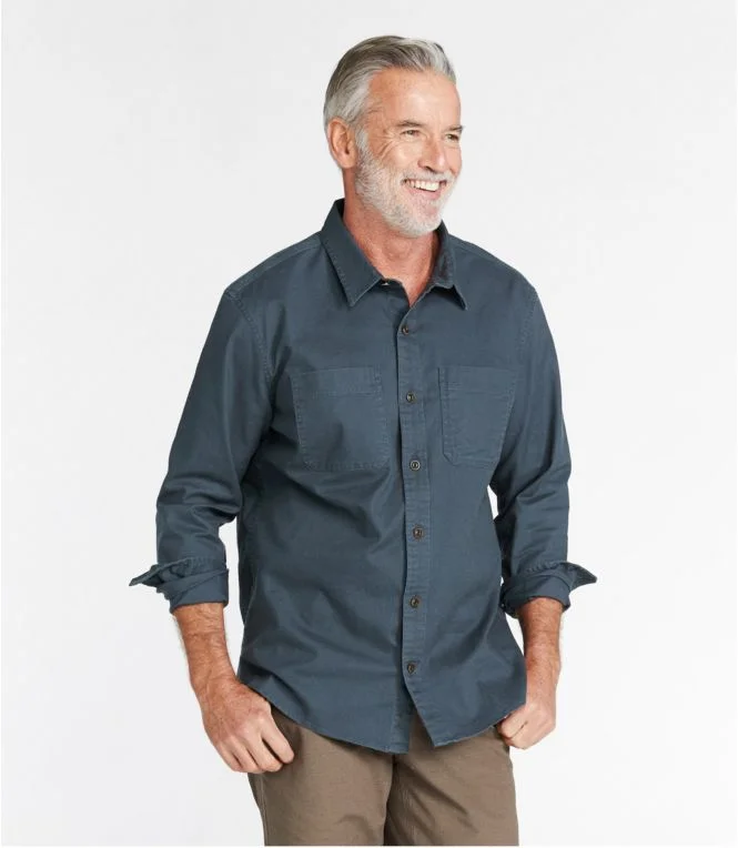 Men''s BeanFlex® Twill Shirt, Traditional Untucked Fit, Long-Sleeve - Image 3