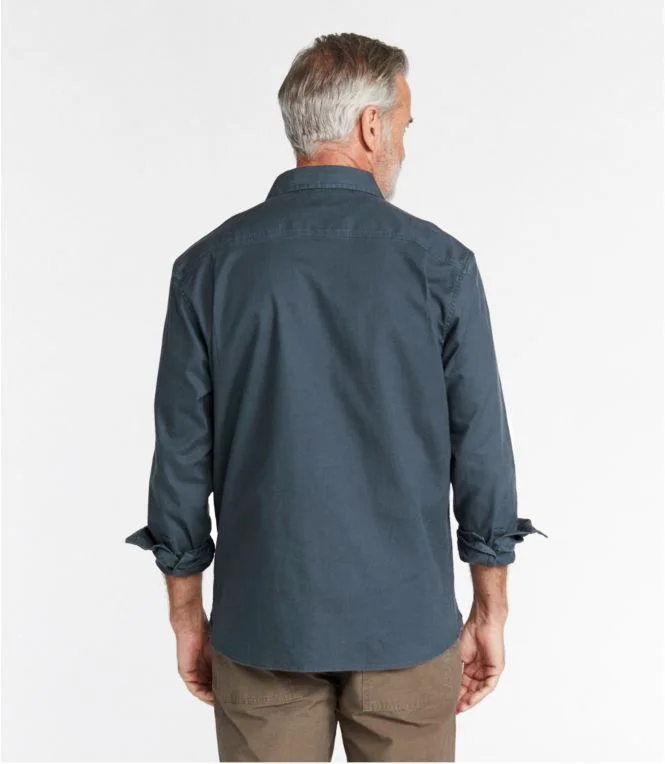 Men''s BeanFlex® Twill Shirt, Traditional Untucked Fit, Long-Sleeve - Image 4