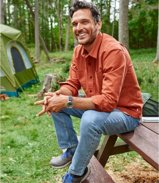 Men''s BeanFlex® Twill Shirt, Traditional Untucked Fit, Long-Sleeve - Image 7