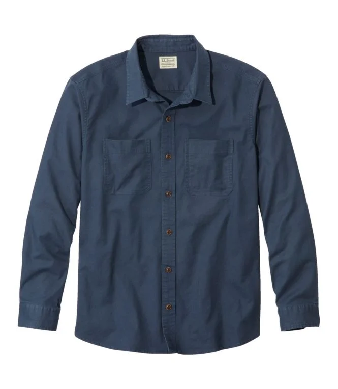 Men''s BeanFlex® Twill Shirt, Traditional Untucked Fit, Long-Sleeve - Image 8