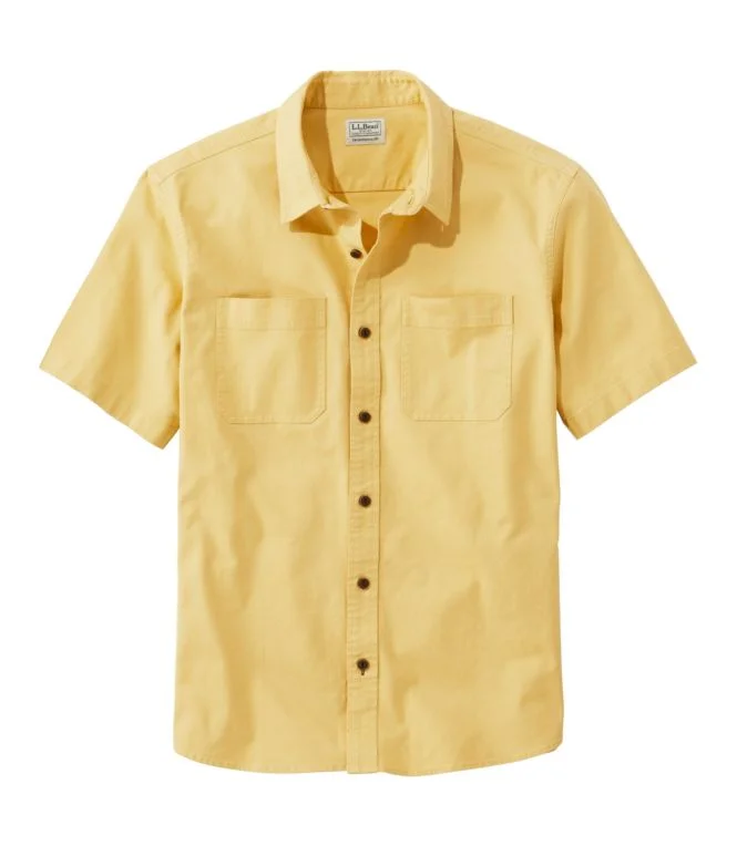 Men''s BeanFlex® Twill Shirt, Traditional Untucked Fit, Short-Sleeve - Image 3