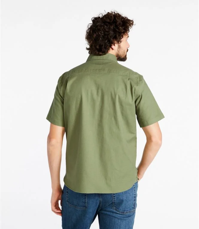 Men''s BeanFlex® Twill Shirt, Traditional Untucked Fit, Short-Sleeve - Image 4