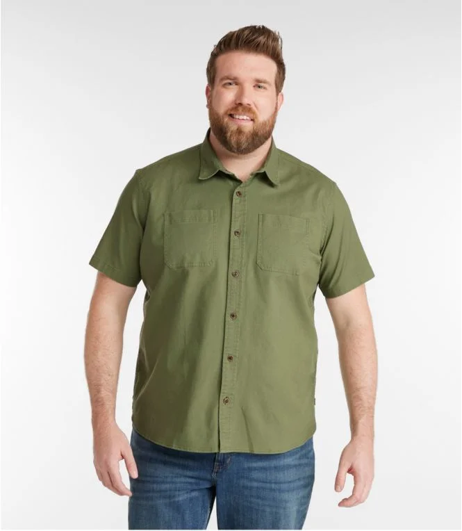 Men''s BeanFlex® Twill Shirt, Traditional Untucked Fit, Short-Sleeve - Image 5