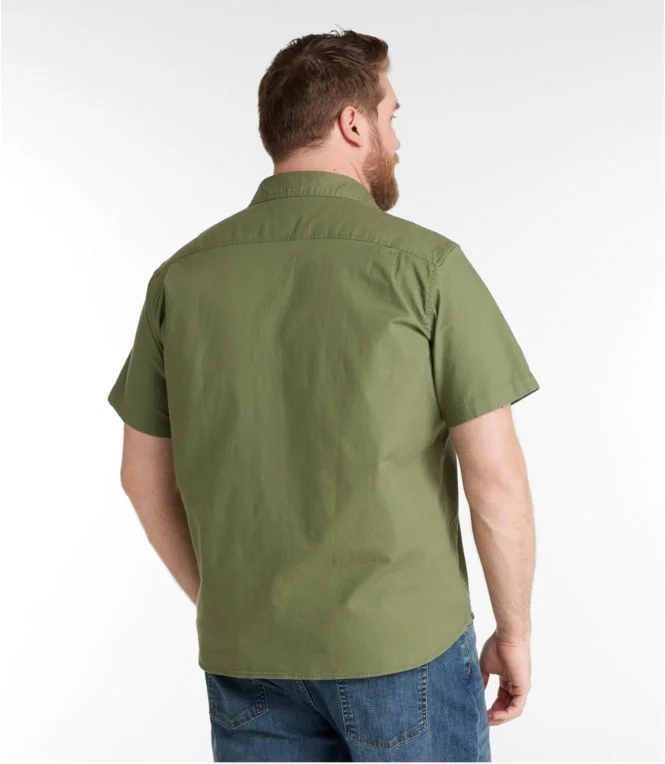 Men''s BeanFlex® Twill Shirt, Traditional Untucked Fit, Short-Sleeve - Image 6
