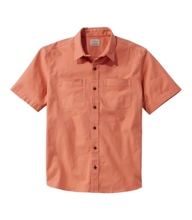 Men''s BeanFlex® Twill Shirt, Traditional Untucked Fit, Short-Sleeve - Image 7
