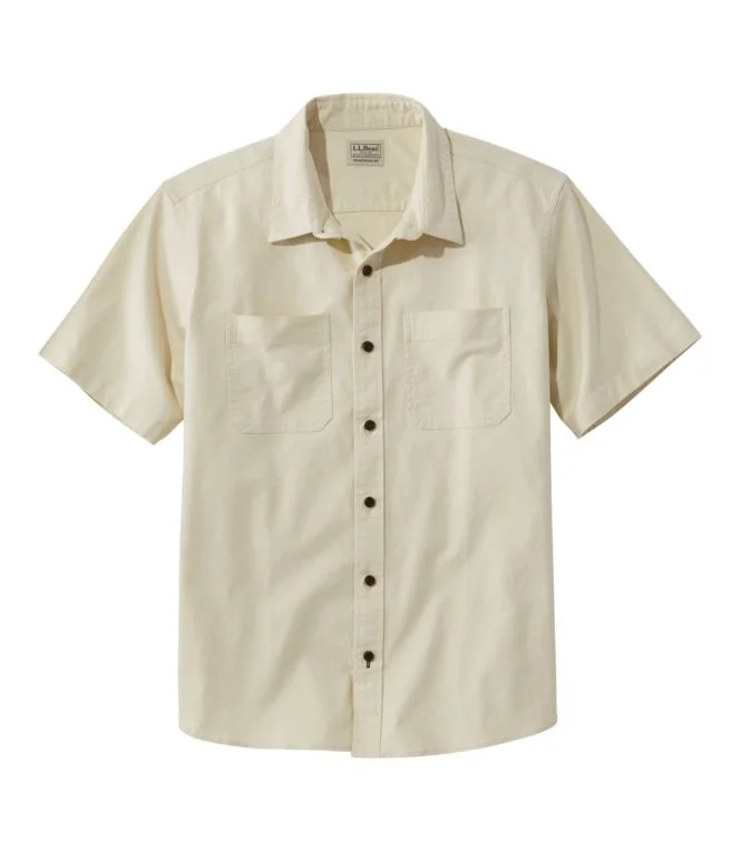 Men''s BeanFlex® Twill Shirt, Traditional Untucked Fit, Short-Sleeve - Image 8