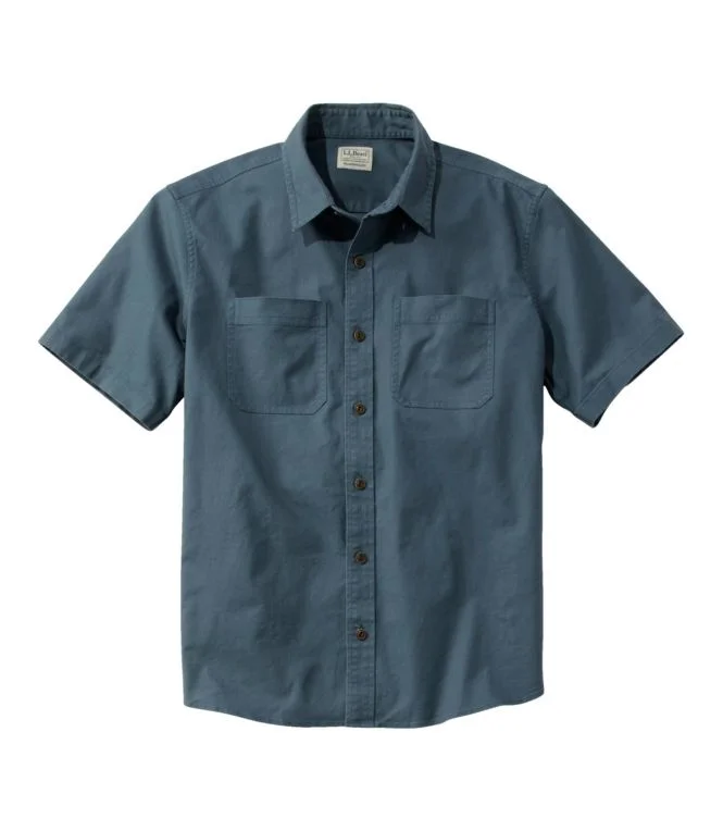 Men''s BeanFlex® Twill Shirt, Traditional Untucked Fit, Short-Sleeve - Image 9