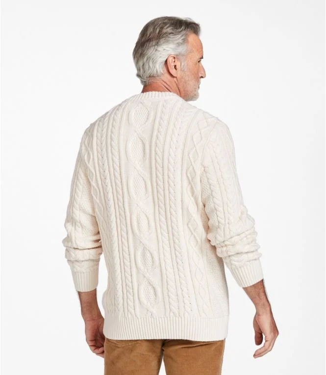 Alternative view of Men''s Bean''s Heritage Soft Cotton Fisherman Sweater, Crewneck