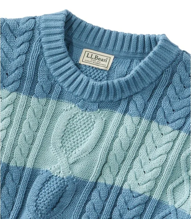 Men''s Bean''s Heritage Soft Cotton Fisherman Sweater, Crewneck, Novelty - Image 5