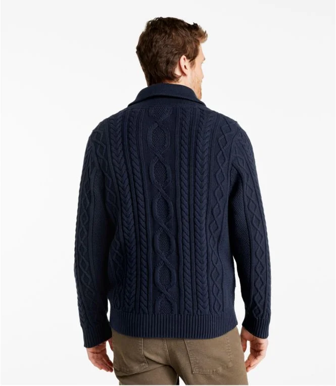 Men''s Bean''s Heritage Soft Cotton Fisherman Sweater, Full-Zip - Image 4