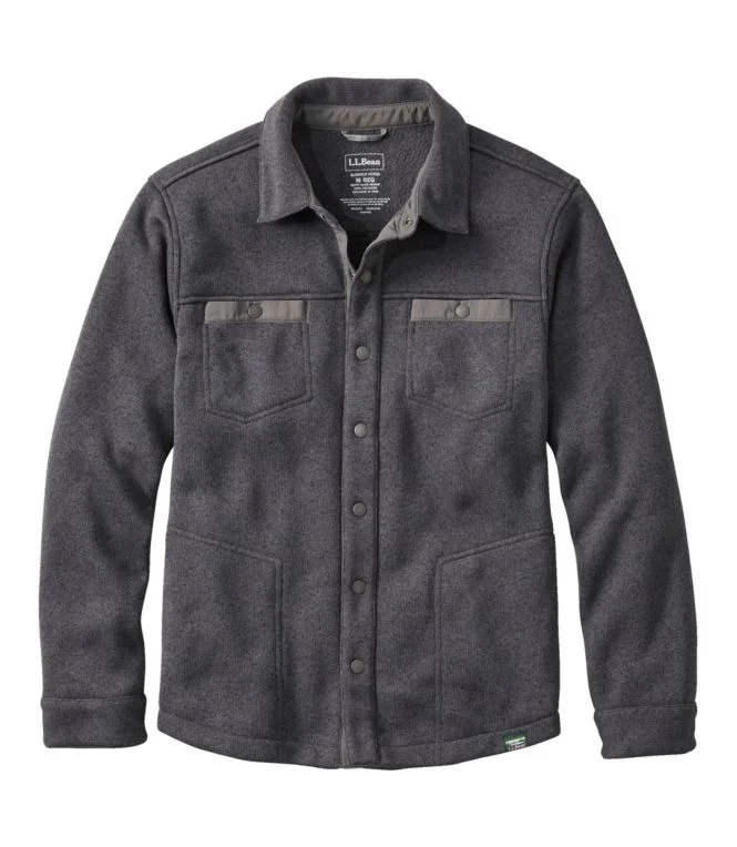 Alternative view of Men''s Bean''s Sweater Fleece Shirt Jac