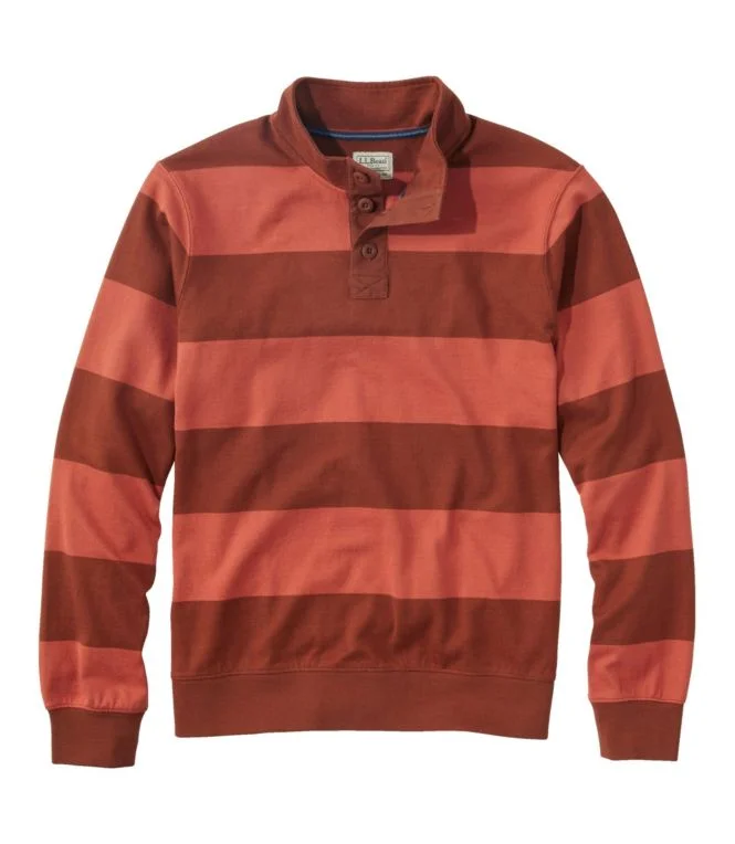 Men''s Bean''s Vintage Soft Rugby, Mockneck, Stripe