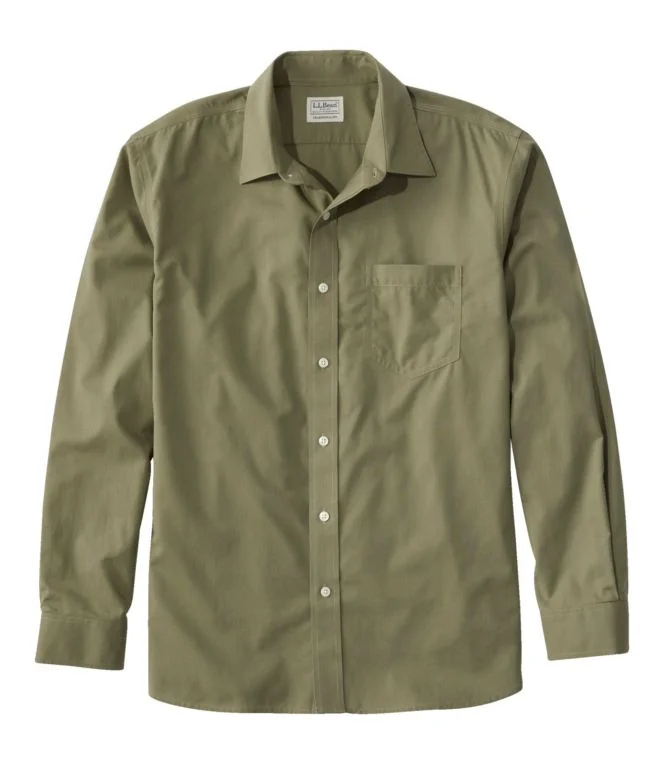 Men''s Bean''s Wrinkle-Free Everyday Shirt, Traditional Untucked Fit, Long-Sleeve