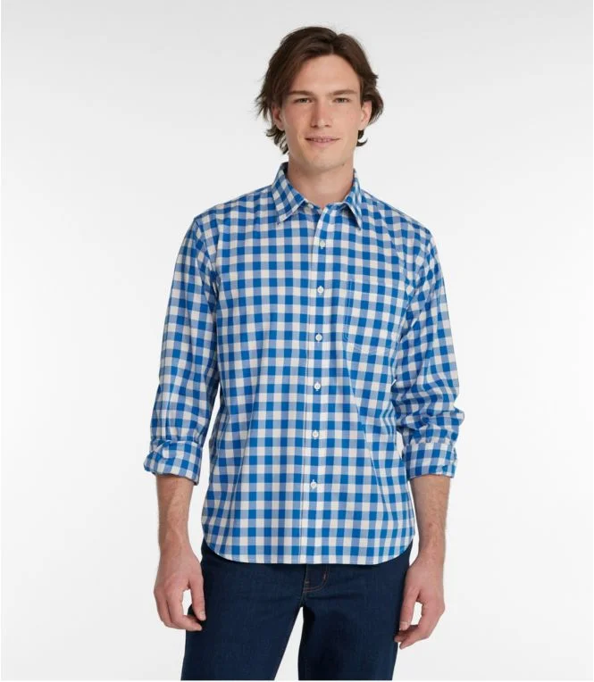 Men''s Bean''s Wrinkle-Free Everyday Shirt, Traditional Untucked Fit, Plaid, Long-Sleeve - Image 3