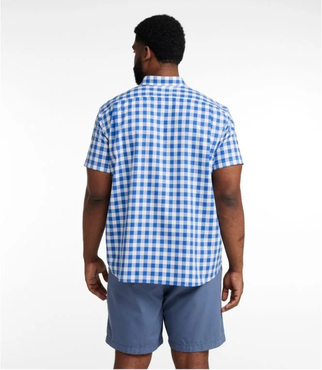 Men''s Bean''s Wrinkle-Free Everyday Shirt, Traditional Untucked Fit, Plaid, Short-Sleeve