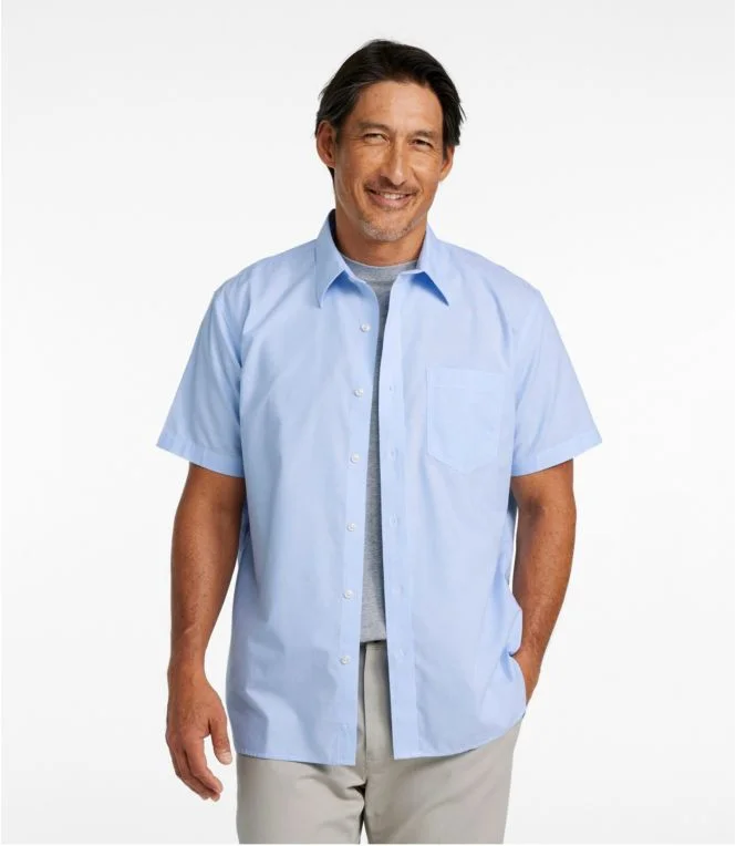 Men''s Bean''s Wrinkle-Free Everyday Shirt, Traditional Untucked Fit, Short-Sleeve - Image 3