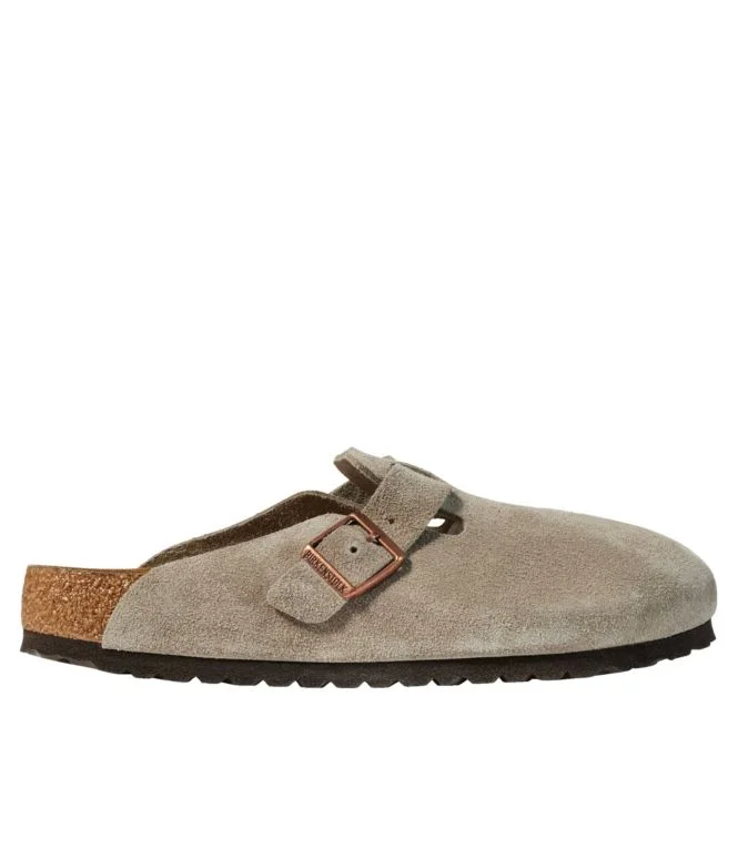 Men''s Birkenstock Soft Footbed Boston Clogs, Suede