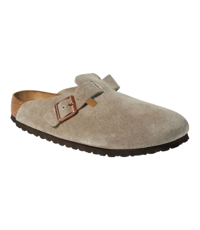 Men''s Birkenstock Soft Footbed Boston Clogs, Suede - Image 6