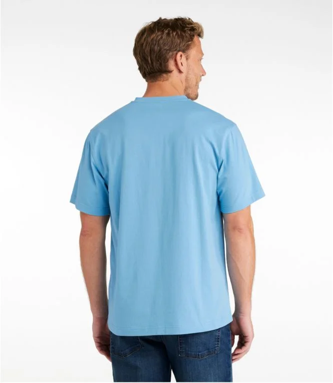 Alternative view of Men''s Carefree Unshrinkable Tee, Traditional Fit, Henley