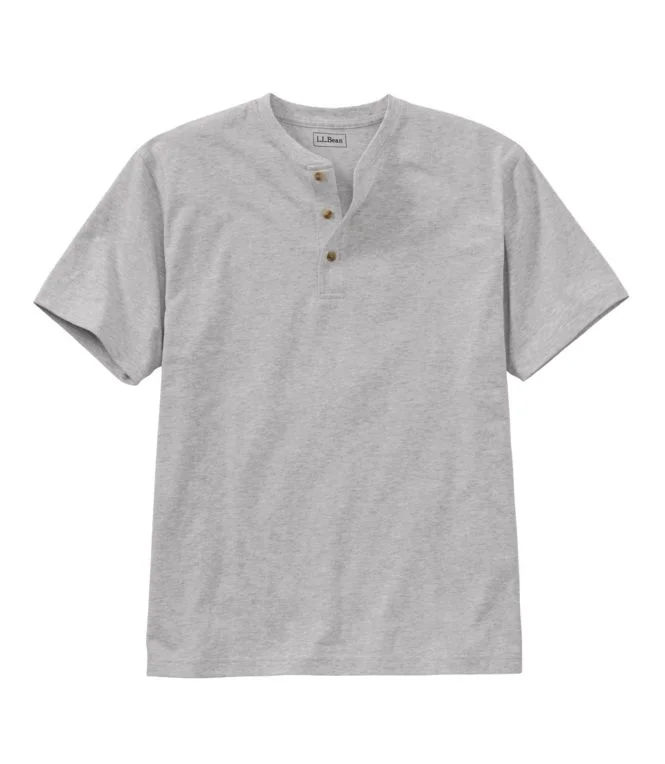 Men''s Carefree Unshrinkable Tee, Traditional Fit, Henley - Image 10