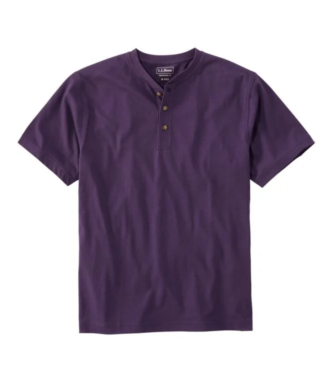 Men''s Carefree Unshrinkable Tee, Traditional Fit, Henley - Image 12