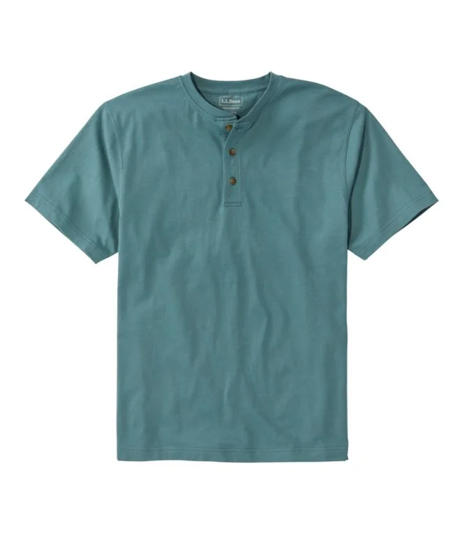 Men''s Carefree Unshrinkable Tee, Traditional Fit, Henley - Image 13