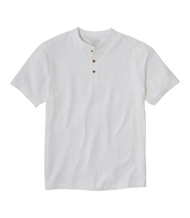 Men''s Carefree Unshrinkable Tee, Traditional Fit, Henley - Image 14