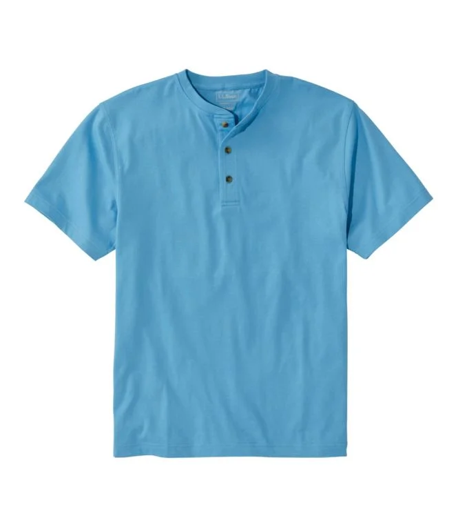 Men''s Carefree Unshrinkable Tee, Traditional Fit, Henley - Image 15