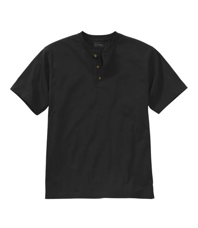 Men''s Carefree Unshrinkable Tee, Traditional Fit, Henley - Image 3