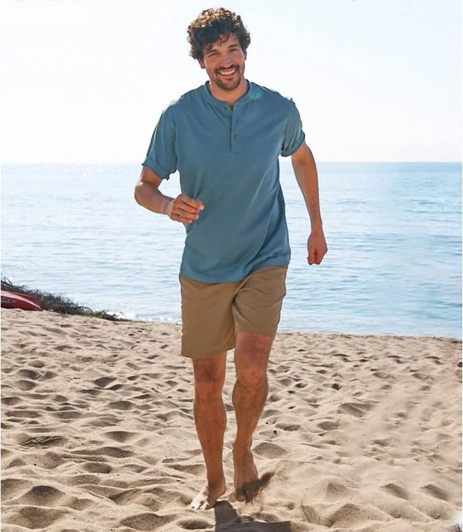 Men''s Carefree Unshrinkable Tee, Traditional Fit, Henley - Image 7