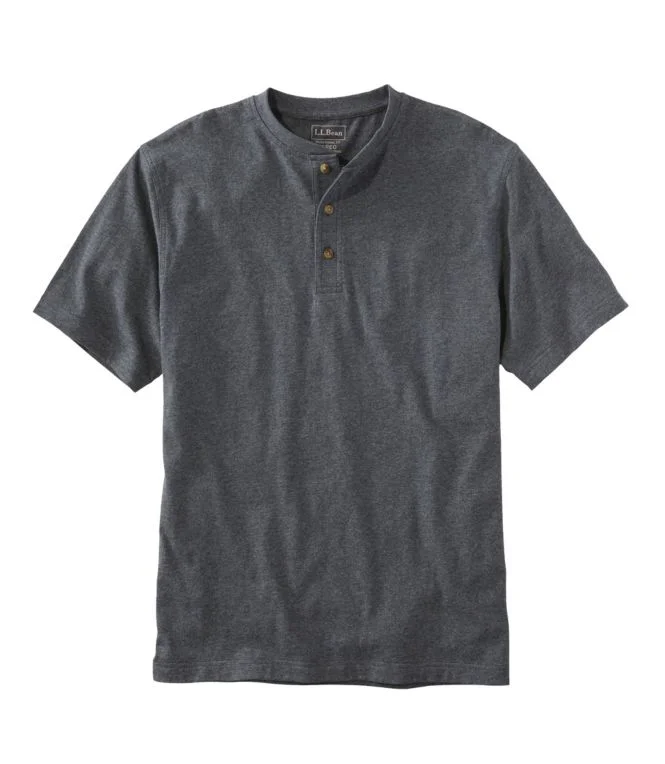 Men''s Carefree Unshrinkable Tee, Traditional Fit, Henley - Image 8
