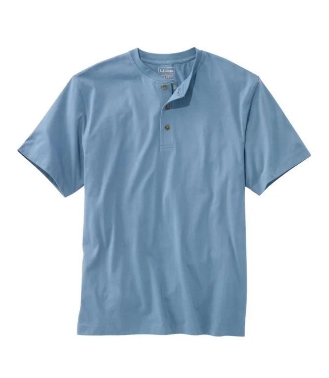 Men''s Carefree Unshrinkable Tee, Traditional Fit, Henley - Image 9