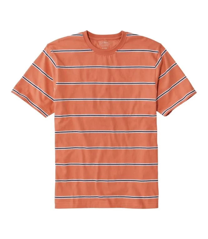 Alternative view of Men''s Carefree Unshrinkable Tee, Traditional Fit, Short-Sleeve, Stripe