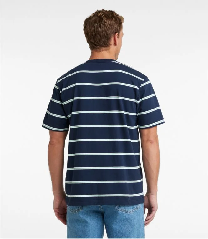 Men''s Carefree Unshrinkable Tee, Traditional Fit, Short-Sleeve, Stripe - Image 4