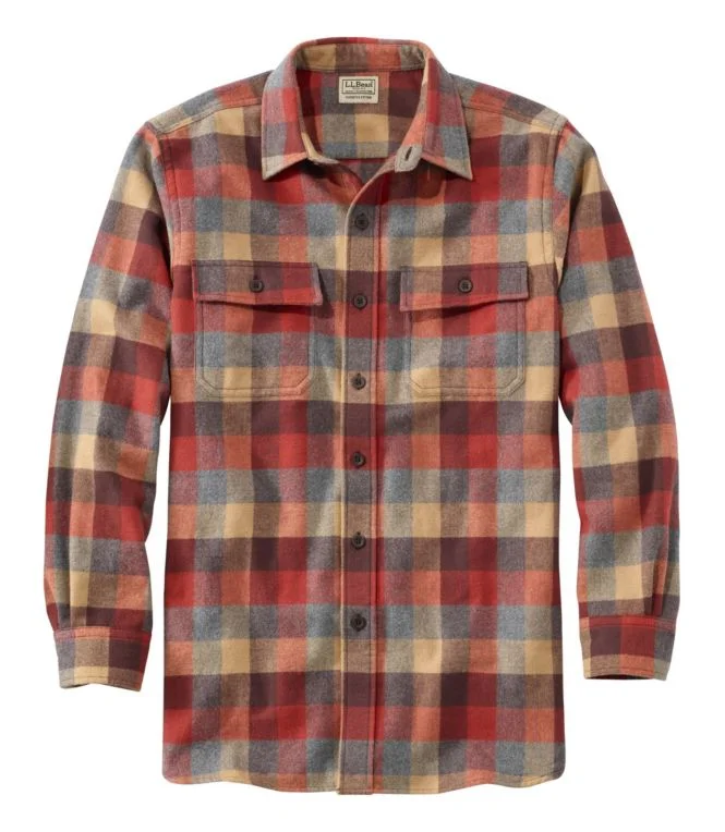 Alternative view of Men''s Chamois Shirt, Slightly Fitted, Plaid